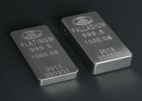 Platinum and palladium ingots